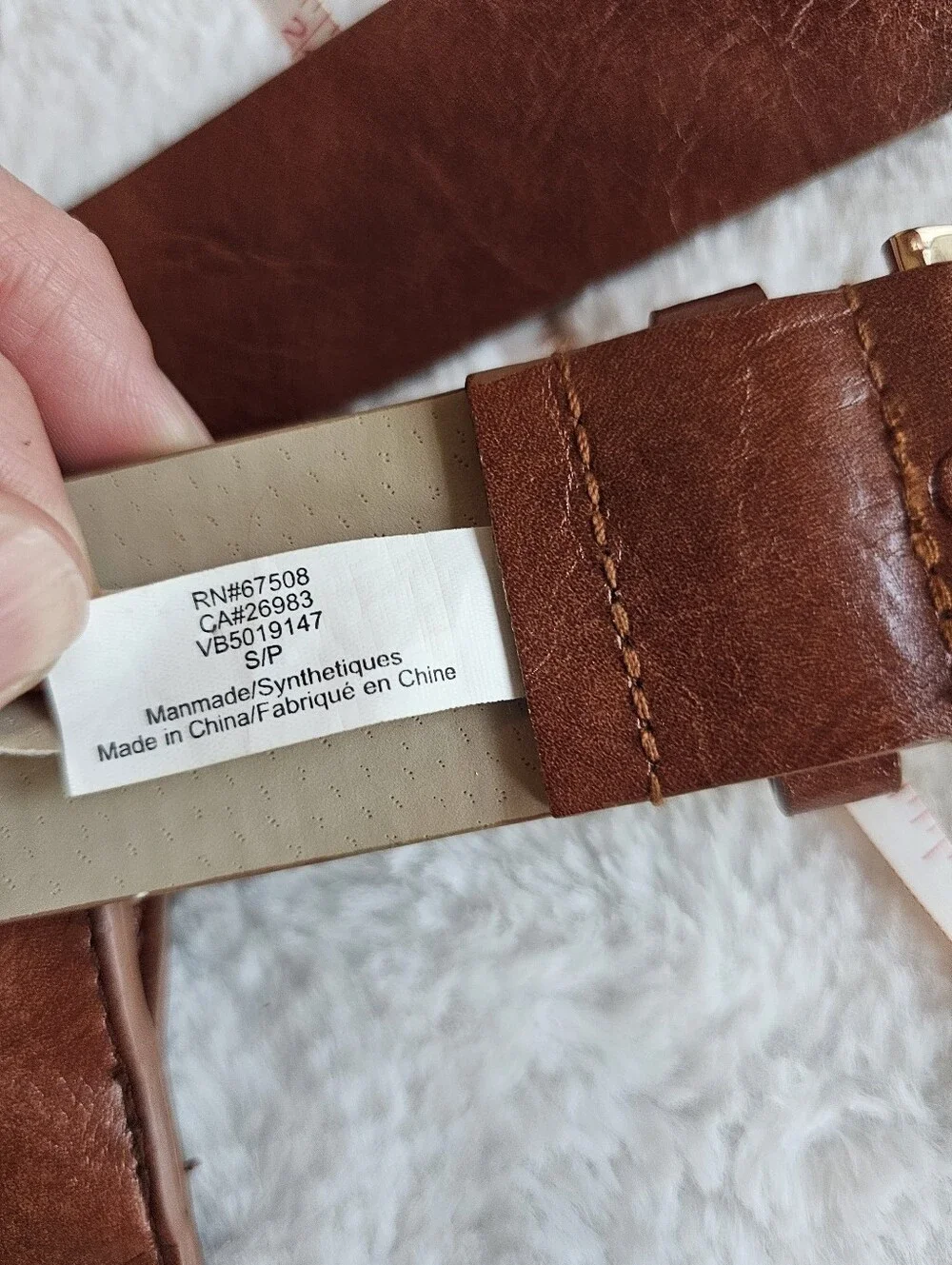 Vince Camuto Faux Leather Wristlet/Belt Bag Combo, Size Small